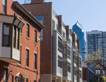 Apartment buildings in Center City.