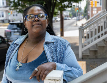 Sheila Armstrong standing on the street.