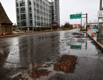 Flooding on Columbus Blvd.