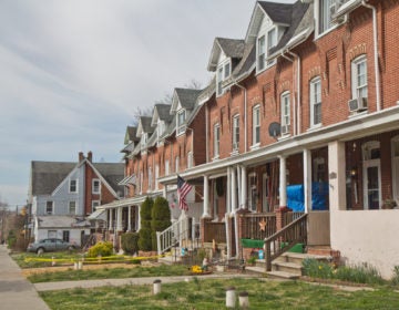 A residential street in Norristown, Pa.