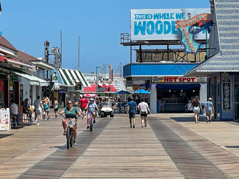 The boardwalk in Wildwood, N.J. on August 10, 2022 (