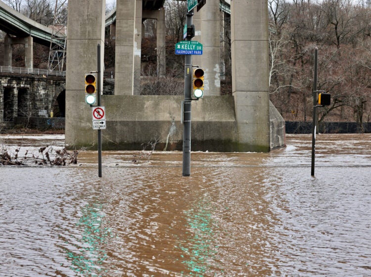 Kelly Drive flooded.