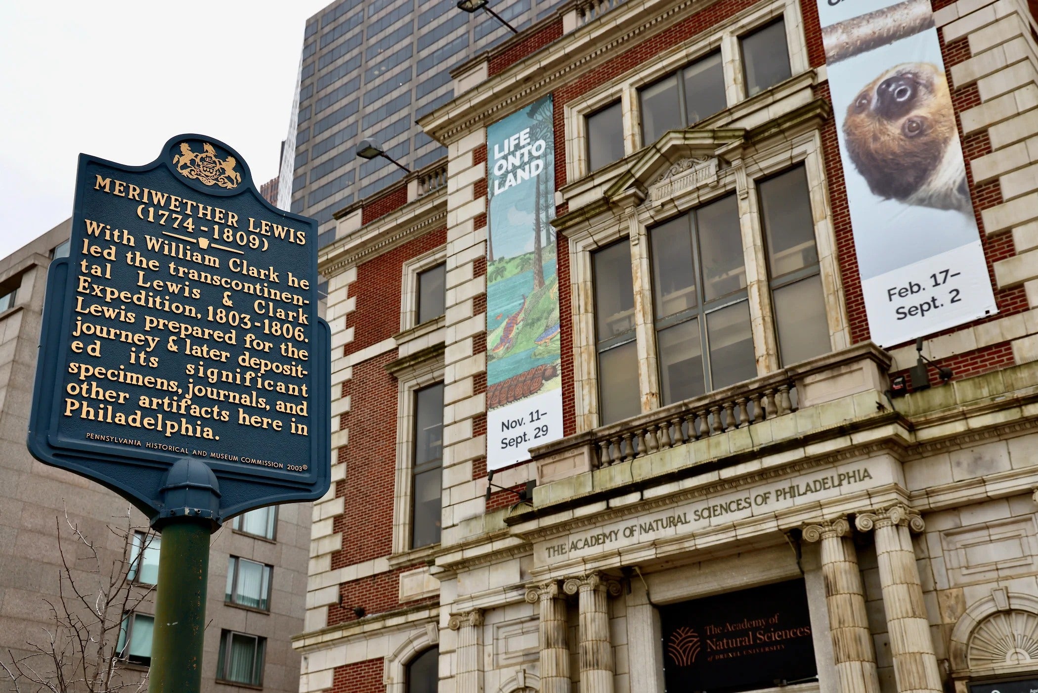 the Academy of Natural Sciences exterior