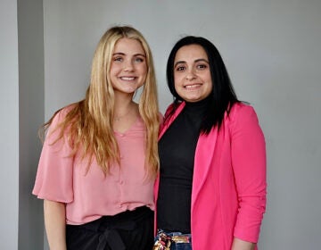 Hannah Spittle (left) and Odalis Delgado pose for a portrait