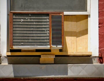 A window air conditioning unit