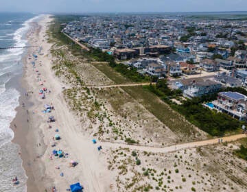 The beach, ocean and skyline are in Avalon, New Jersey