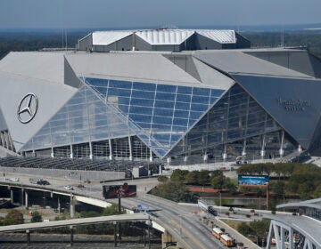 File photo: Mercedes-Benz stadium is seen, Wednesday, Oct. 4, 2017, in Atlanta.