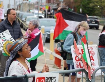 Pa. activists outside the Martin Luther King Jr. Recreational Center in North Philly