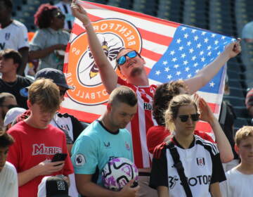 Fans fill the stands at Lincoln Financial Field for the Premier League's Summer Series