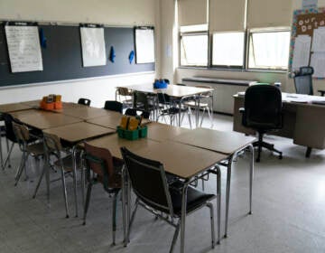 class room at Penn Wood High School in Lansdowne