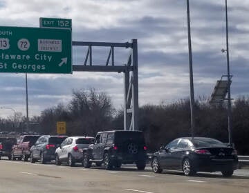 Traffic on a highway in Delaware.