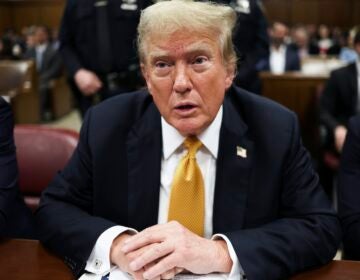 Former President Donald Trump appears at Manhattan criminal court for his criminal hush money trial in New York, Wednesday, May 29, 2024.