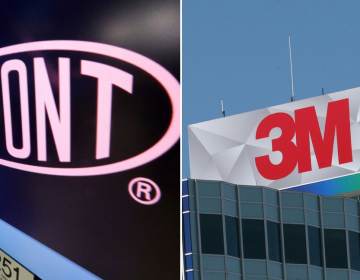 DuPont and 3M are among the companies being sued by the City of Philadelphia. (AP Photo/Richard Drew, File; AP Photo/Jim Mone)