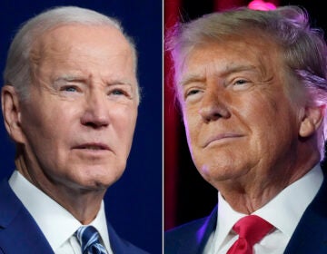 (Left) President Joe Biden and former President Donald Trump.