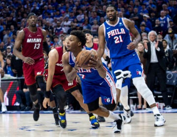 Scene from the Sixers basketball game