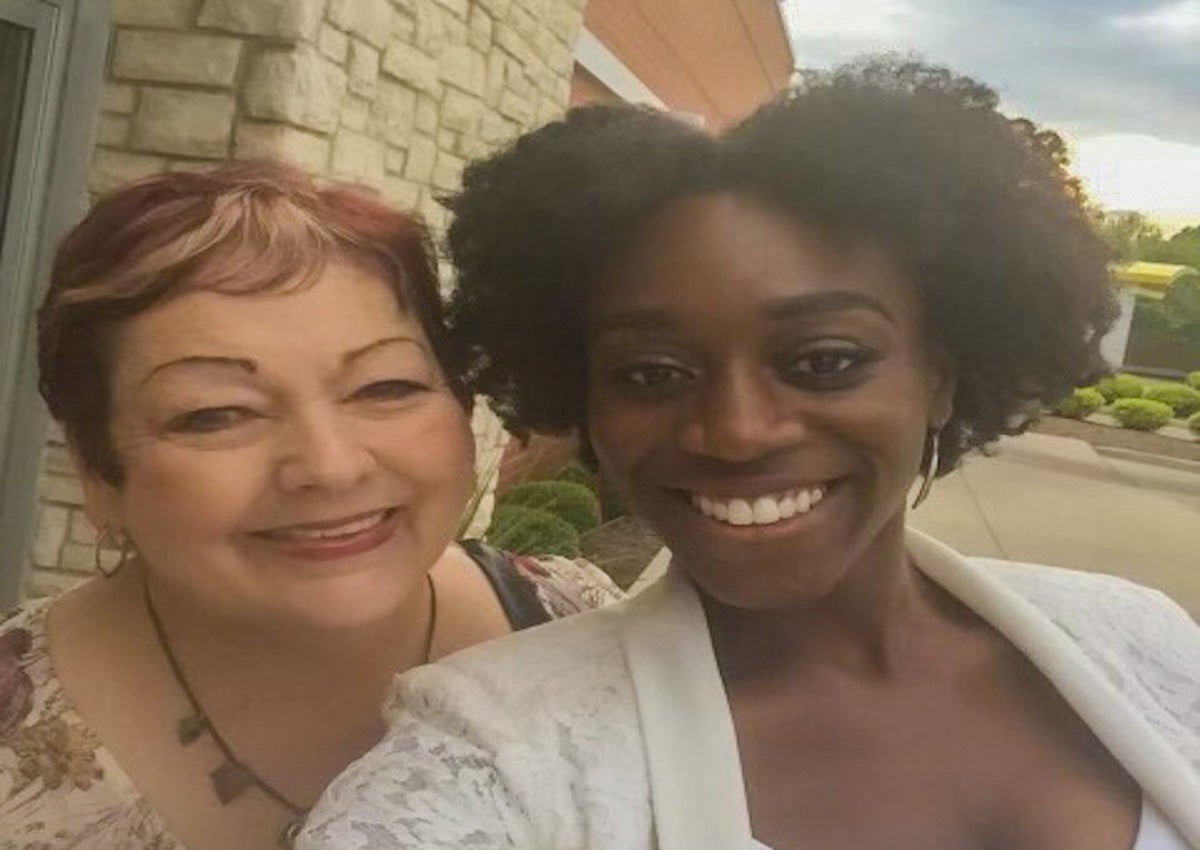 Jennifer Addo Kaby (right) and Susan Kelly (left) became friends after Kelly’s father donated his body to a unique gross anatomy course that required students to communicate with the family of the body donor. The course was held at Indiana University School of Medicine and was discontinued in 2018.