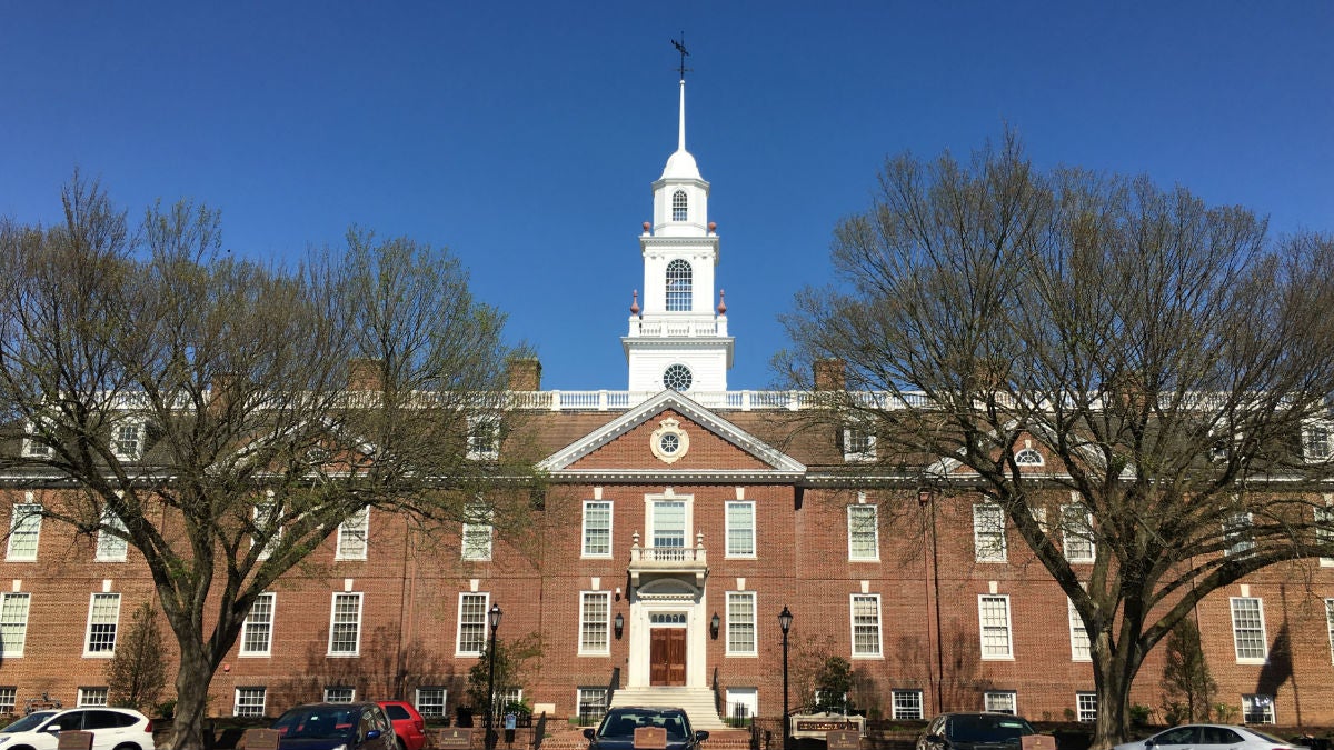 Legislative Hall in Dover. (Mark Eichmann/WHYY) 