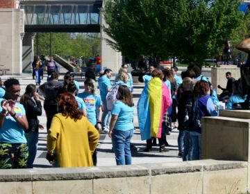 Students rally on campus