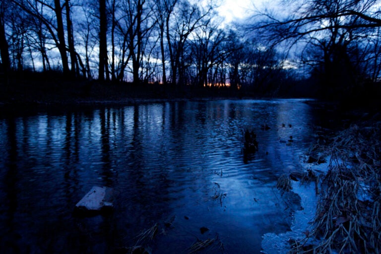 Neshaminy Creek at sunset