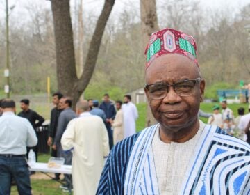 Abdourahaman Barry poses for a photo at an Eid celebration in Norristown