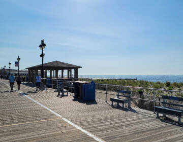 The boardwalk at Ocean City, N.J. May 30, 2022. (Tom MacDonald/WHYY)