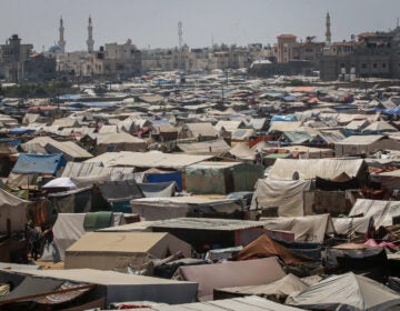 Makeshift tents in Rafah