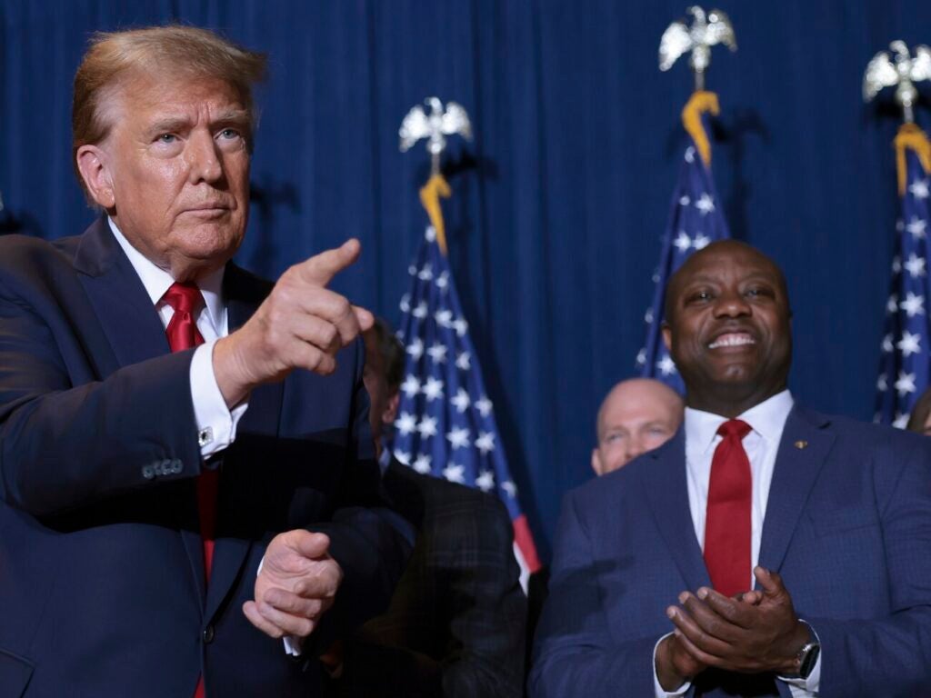 Donald Trump and Tim Scott