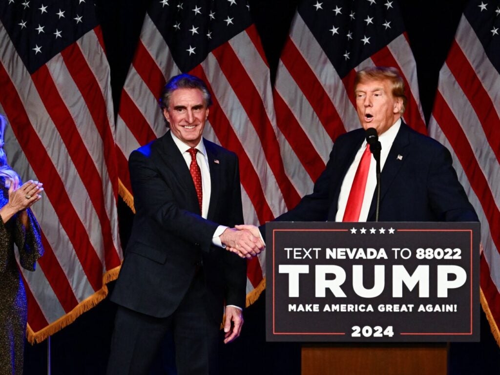 Donald Trump and Doug Burgum