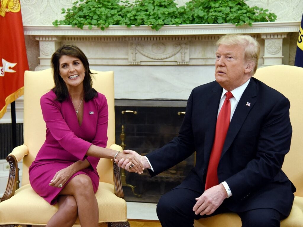 Donald Trump and Nikki Haley