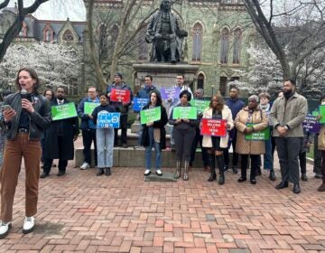 Luella Allen-Waller leading a rally