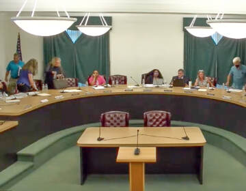 Upper Darby Township Council votes 6-5 to adjourn the meeting early. Several council members are heckled as they exit the chambers. (Zoom screenshot)