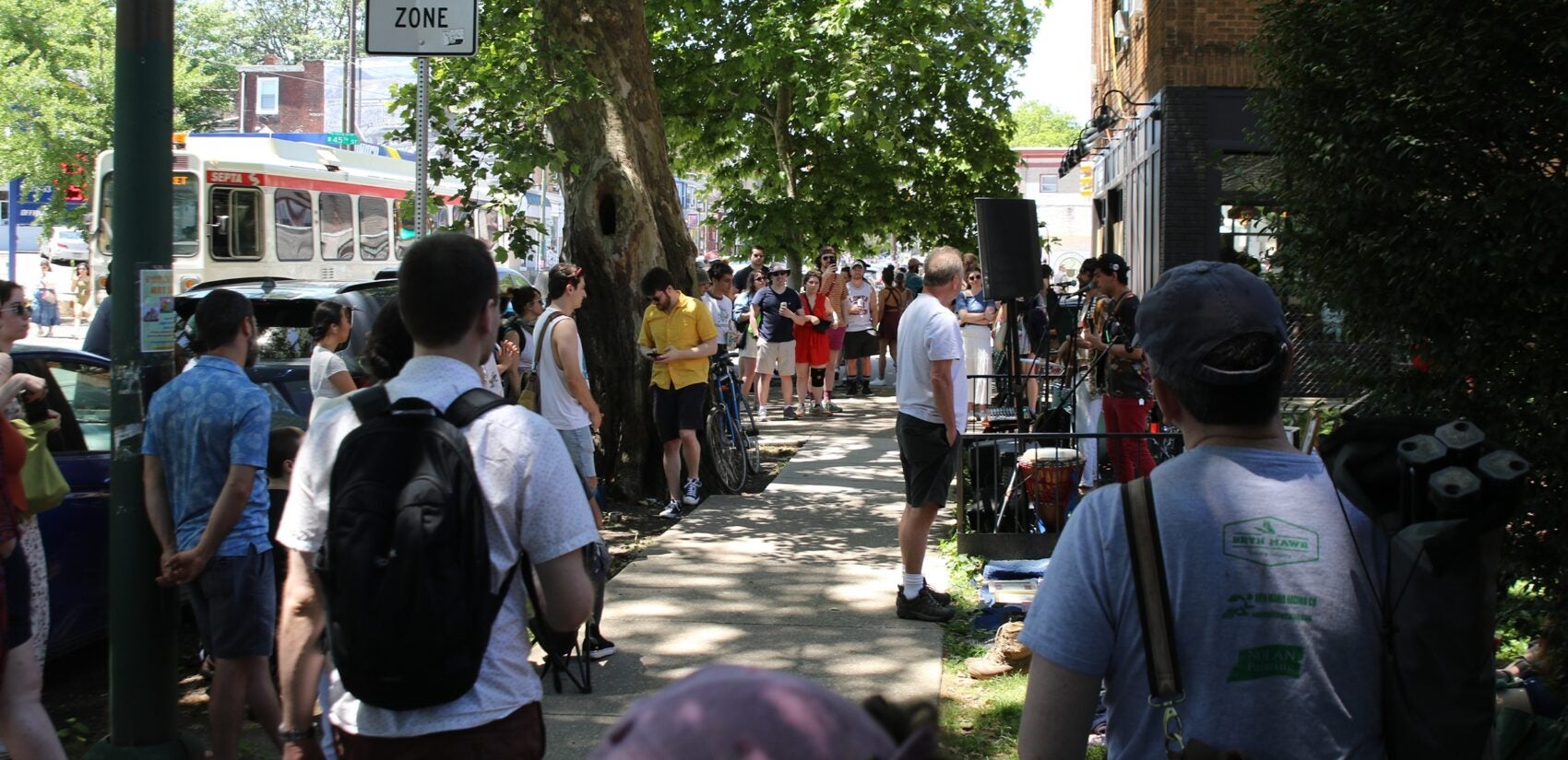 Porchfest attendees