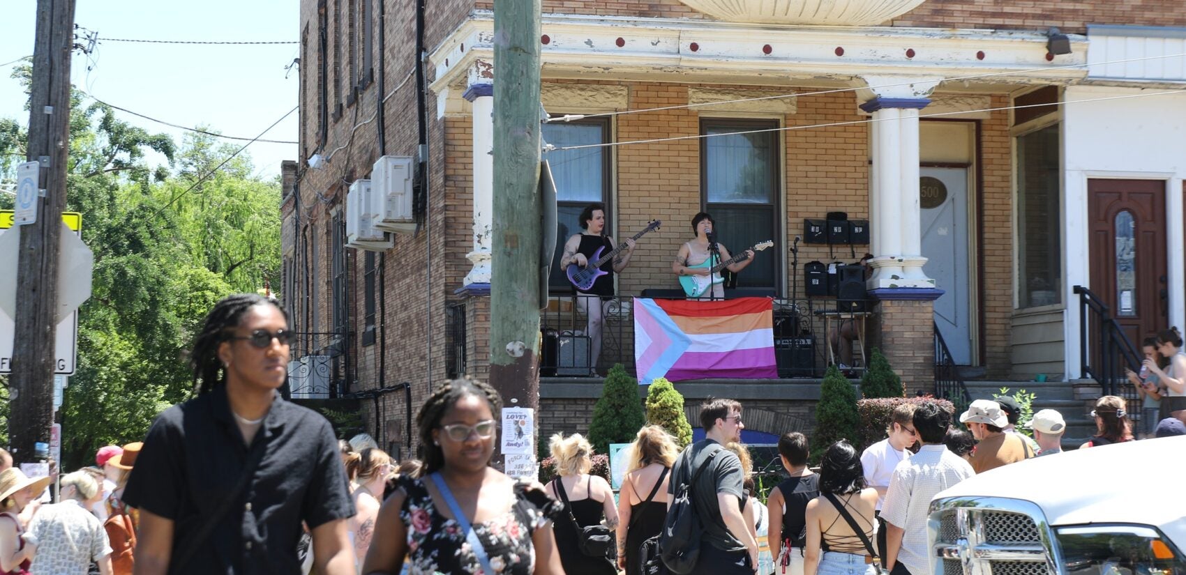 Porchfest attendees