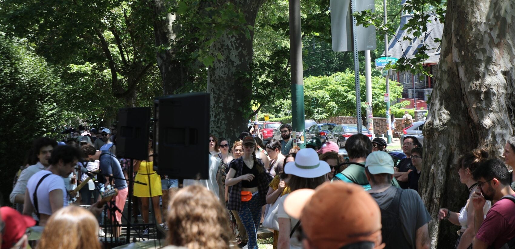 Porchfest attendees