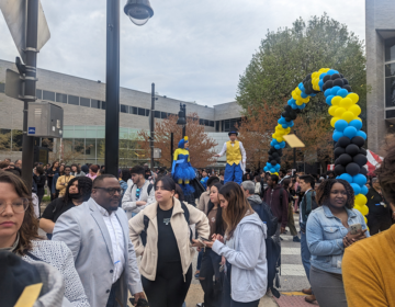 Community College of Philadelphia event celebrating a rebrand